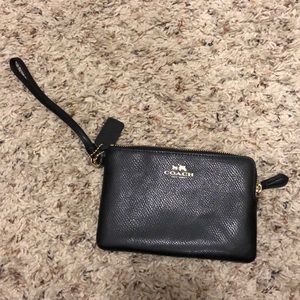 Black Coach Wristlet, used once